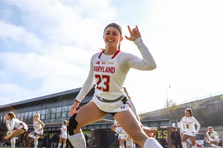 Midfielder Ashlyn Carr (23)
Maryland Field Hockey B1G Tournament Championship at Ocker Field in Ann Arbor, MI on Sunday, Nov. 5, 2023.
Chris Lyons/ Maryland Athletics