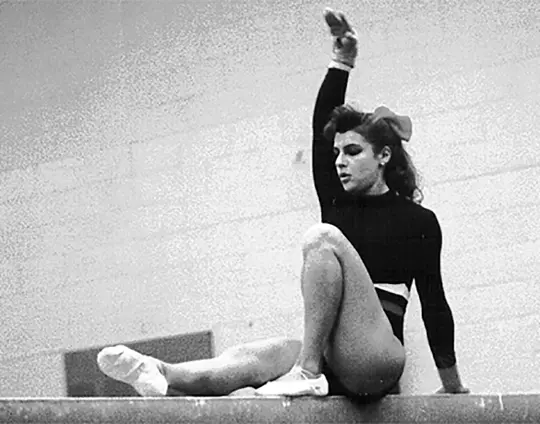 Bonnie Bernstein as a Maryland gymnast
