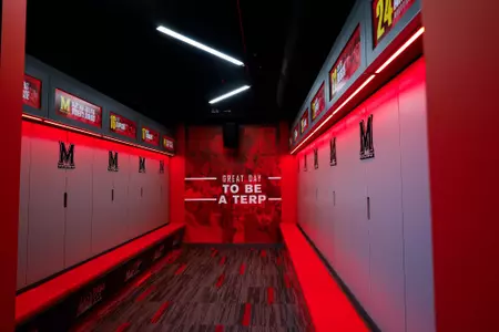 Maryland Women’s Lacrosse facility tours at the Field Hockey and Lacross Complex in College Park, MD on Thursday, Dec. 7, 2023.