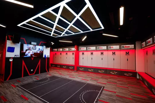 Maryland Field Hockey facility tours at the Field Hockey and Lacross Complex in College Park, MD on Thursday, Dec. 7, 2023.