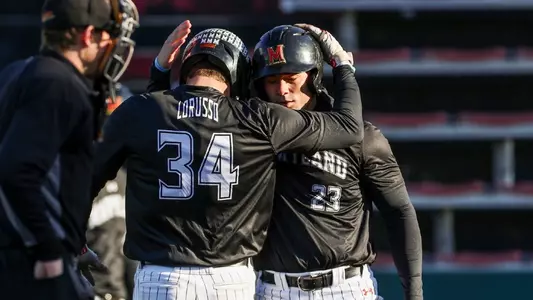 Baseball Scrimmage HR Celebration