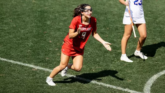 Libby May celebrates a goal at Florida
