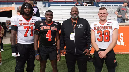 Jaelyn Duncan, Jakorian Bennett, Michael Locksley and Chad Ryland