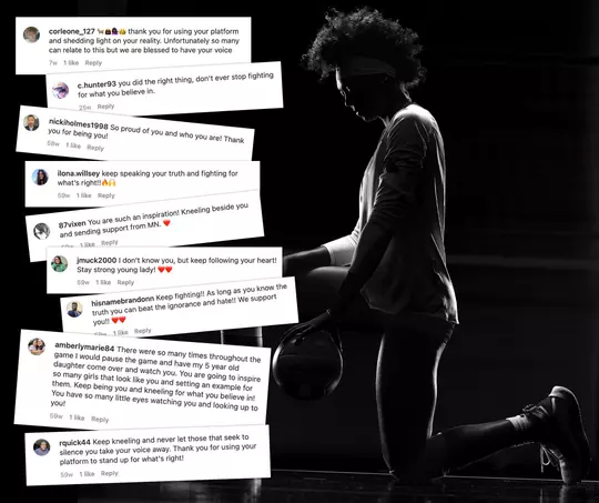 Instagram Responses to Rainelle Jones