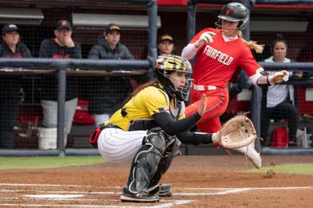 Kiley Goff catching at Liberty