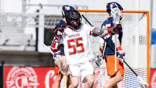 Owen Murphy celebrates a goal vs. Virginia at Audi Field in 2022