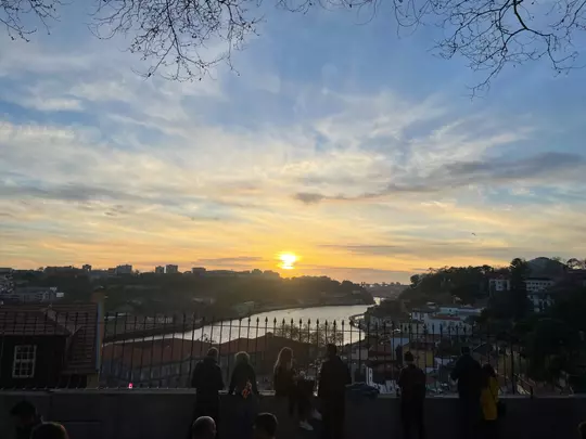 Sunset over Porto