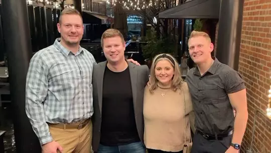 Ryan Schlothauer with his real estate team