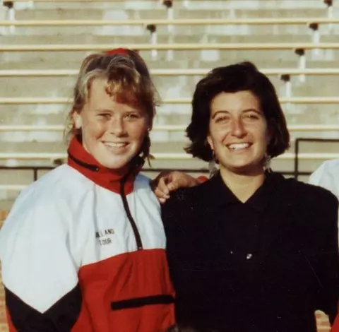 Maureen "Bean" Scott Dupcak with Missy Meharg