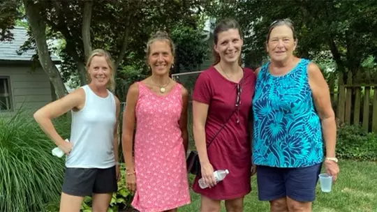 Maureen "Bean" Scott Dupcak with her family