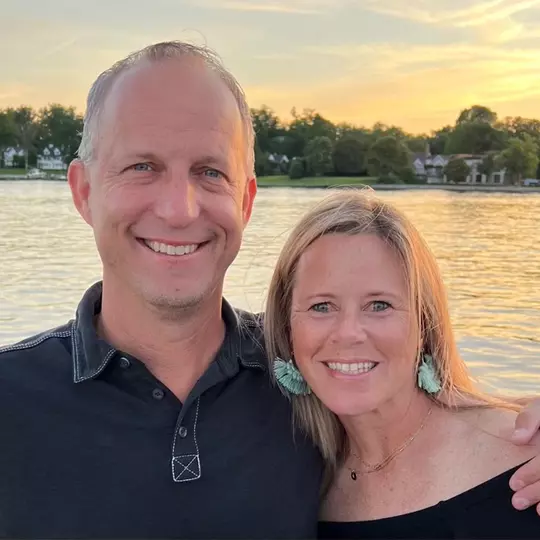Maureen "Bean" Scott Dupcak with her husband