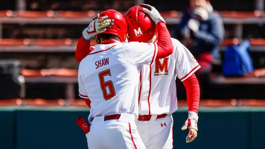 Infielder Matt Shaw (6)
Maryland Baseball vs Albany Game 3 at Bob "Turtle" Smith Stadium in College Park, MD on Sunday, Mar. 19, 2023.
Chris Lyons/Maryland Terrapins