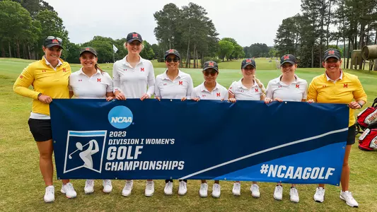 Maryland Women's Golf Team on the 10th tee at UGA Golf Course