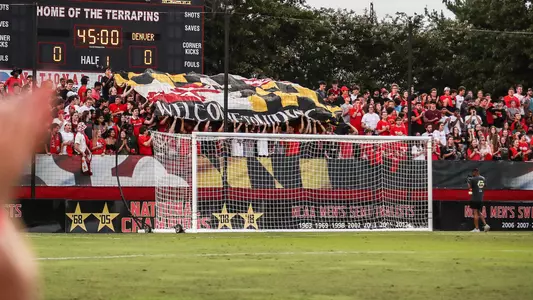Maryland soccer fans at a game