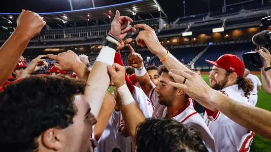 Infielder/Pitcher Nick Lorusso (34)
B1G Tournament Game 2 vs. Nebraska Lorusso Walkoff at Charles Schwab Field in Omaha, NE on Friday, May. 26, 2023.
Chris Lyons/Maryland Terrapins