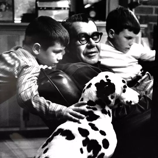 Greg Bittle with his brother Brett with Charlie Keller in 1965