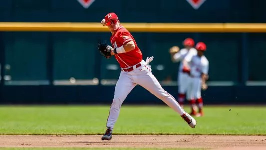 Infielder Matt Shaw (6)
B1G Tournament Game 3 vs. Nebraska at Charles Schwab Field in Omaha, NE on Saturday, May. 27, 2023.
Chris Lyons/Maryland Terrapins