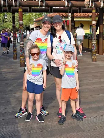 Danielle Malagari Belle with her family