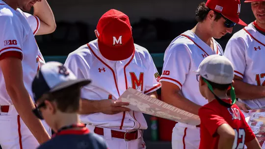 Infielder Jacob Orr (1)
Maryland Baseball vs Minnesota Game 3 at Bob "Turtle" Smith Stadium in College Park, MD on Sunday, May 14 2023
Rose Fernandes/ Maryland Terrapins