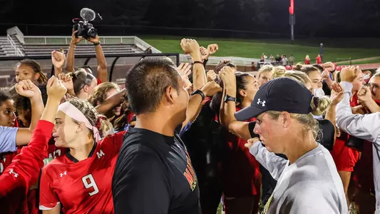 Women's Soccer Team Huddle