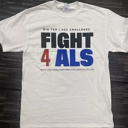 Fight 4 ALS T-shirt teams will be wearing for Friday's games