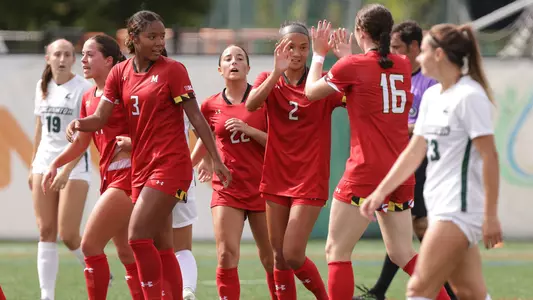 Ava Morales Celebrates Goal to Give Terrapins Third-Straight Win