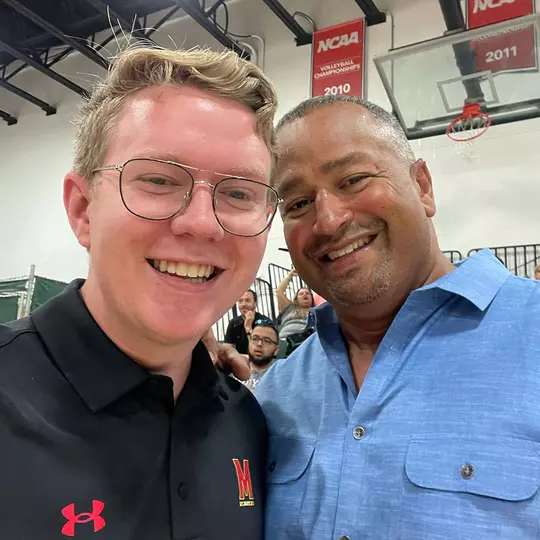 Mason Arneson with Dr. Jaime Flores