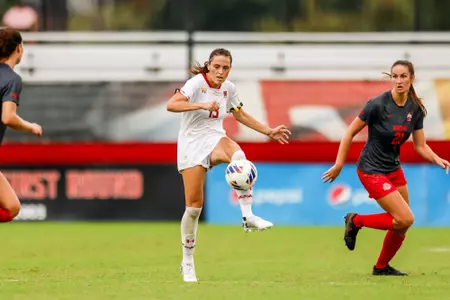 Midfielder Catherine DeRosa (13)
Maryland Women's Soccer vs. Ohio State at Ludwig Field in College Park, MD on Sunday, Sep. 24, 2023.
Chris Lyons/Maryland Terrapins
