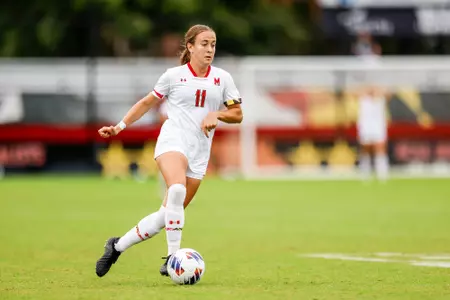 Midfielder Lauren Wrigley (11)
Maryland Women's Soccer vs. Ohio State at Ludwig Field in College Park, MD on Sunday, Sep. 24, 2023.
Chris Lyons/Maryland Terrapins