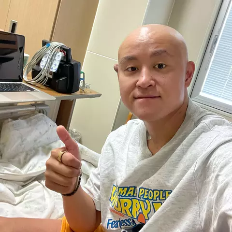 Tsubasa Endoh receiving treatment for acute leukemia
