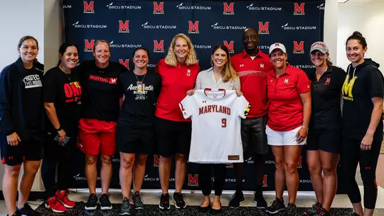 Lauren Karn with other Maryland coaches