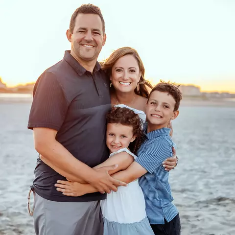 The McFarland Family at the beach