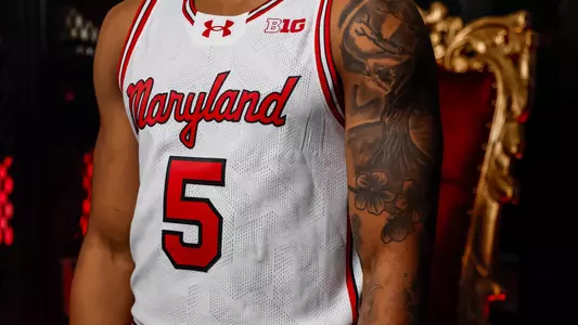 Maryland Men’s Basketball’s throwback jersey reveal at Xfinity Center in College Park, MD on Tuesday, Oct. 24, 2023.
Mackenzie Miles/Maryland Terrapins