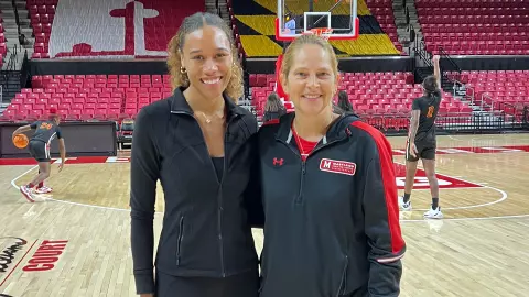 Aja Ellison and Brenda Frese