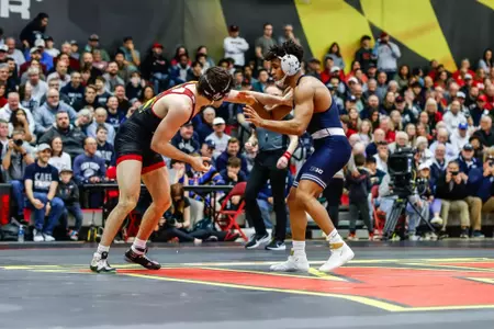 Ryan Money
Maryland Wrestling vs. #1 Penn State at at Xfinity Center in College Park, MD on Sunday, January 28, 2024. Samantha Osborne/ Maryland Terrapins.