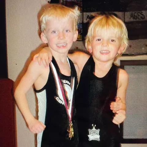 The Miller brothers in their youth