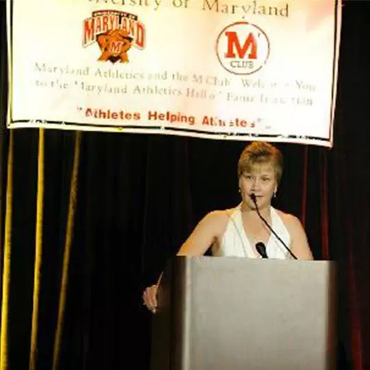 Kim Chorosiewski inducted into the Maryland Athletics Hall of Fame in 2008
