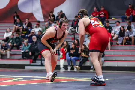 Oscar Williams, Joey Schneck
Maryland Wrestling Red vs. Black Match at The Xfinity Center Pavilion in College Park, MD on Friday, Oct 25, 2024.
Rose Fernandes/ Maryland Athletics