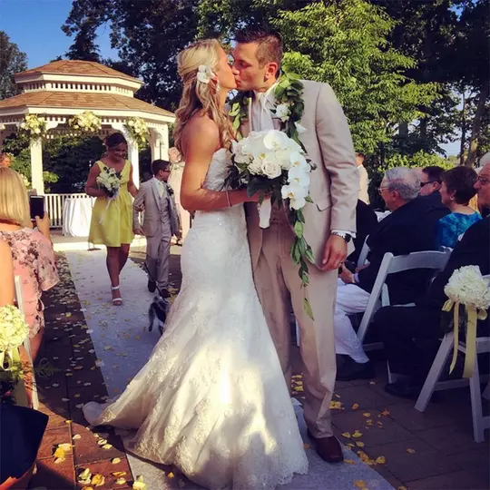 Nicole and Billy Proctor at their wedding
