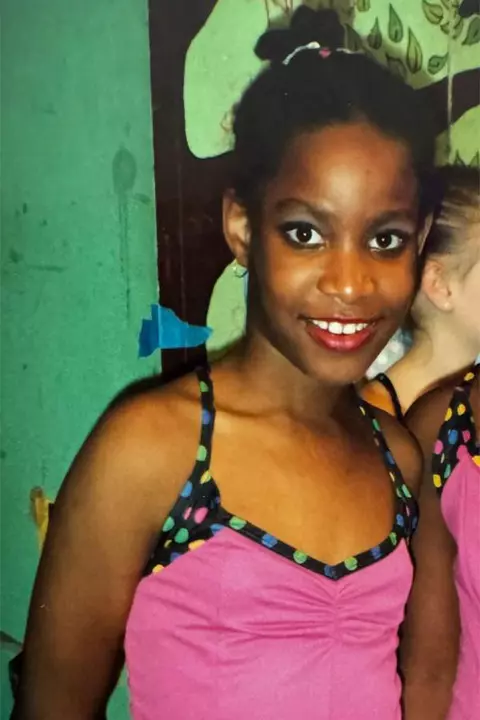 Thea Lafond as a youth