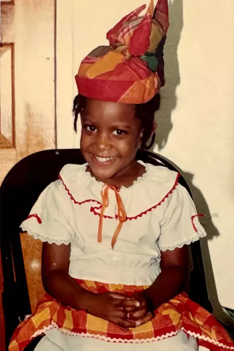 Thea Lafond as a youth