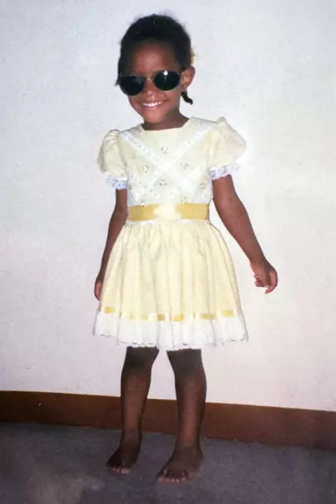 Thea Lafond as a youth
