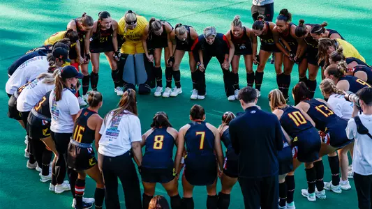 Full team huddle vs Ohio State