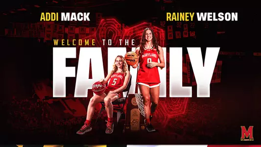 Addi Mack and Rainey Welson signing day graphic