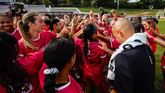 Team Huddle Following Nebraska Match