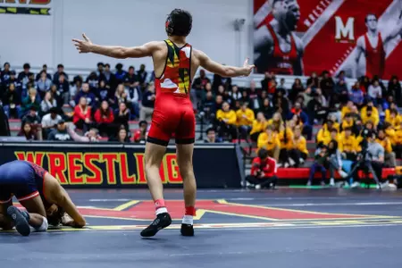 Tyler Garvin
Maryland Wrestling vs. Morgan State at the Xfinity Center Pavillion in College Park, MD on Friday, Nov. 22, 2024. Samantha Osborne/ Maryland Terrapins.