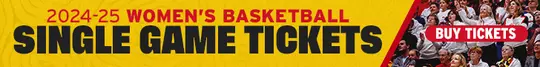 2024-25 Women's Basketball Single Game Tickets Ad