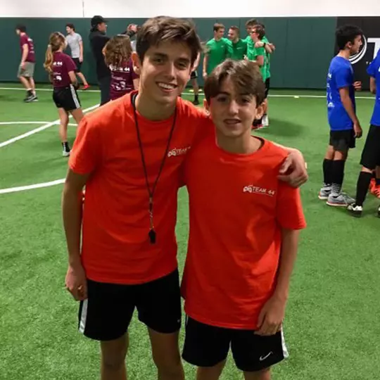 Luke van Heukelum at a Team 44 youth clinic