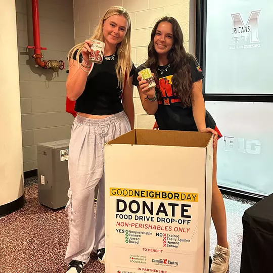 Sammi Woods (softball) and Tasha Brozowski (gymnastics)