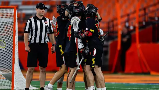 Men's Lacrosse Huddle vs. Syracuse
